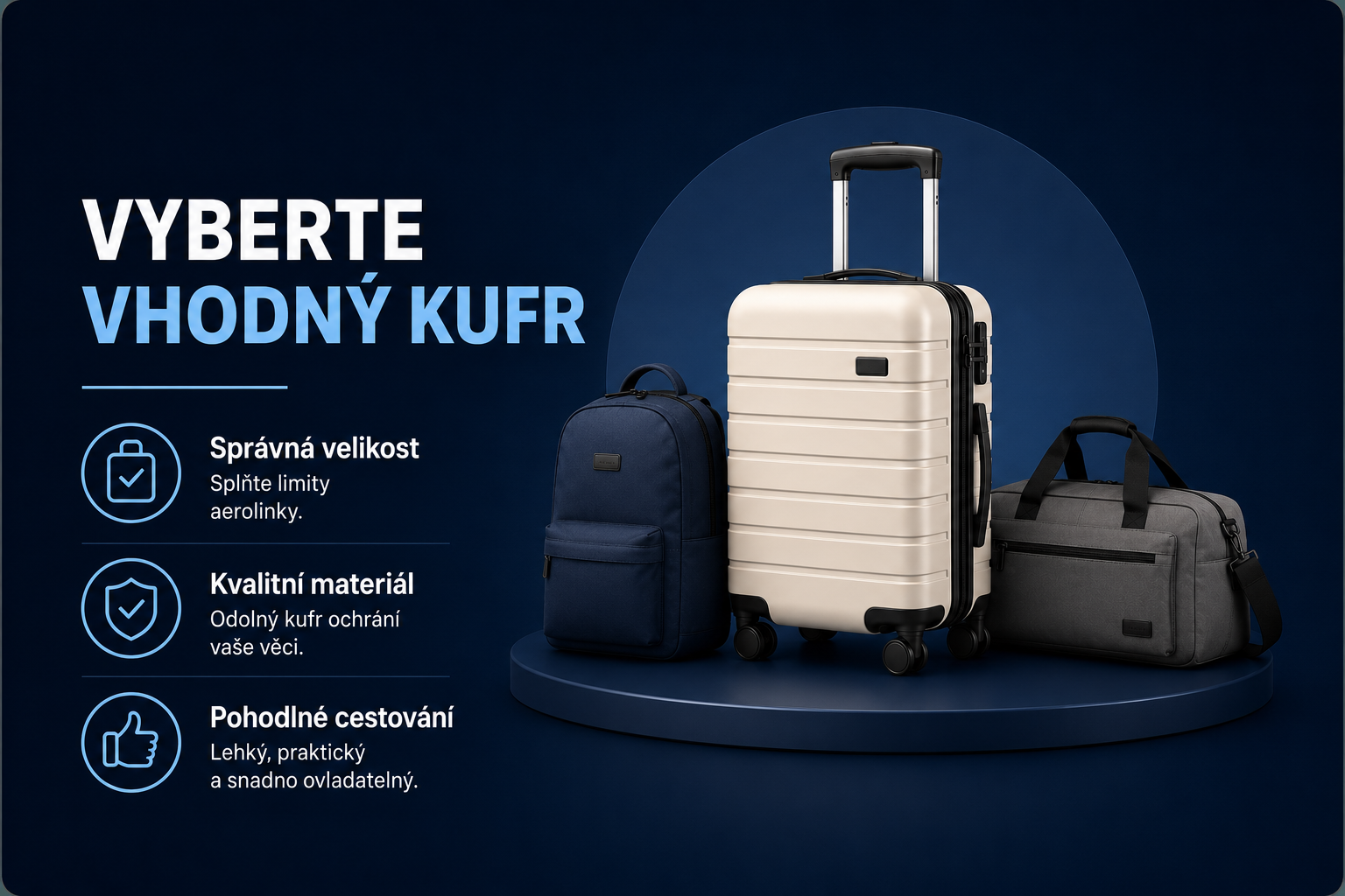 Vyberte vhodný kufr